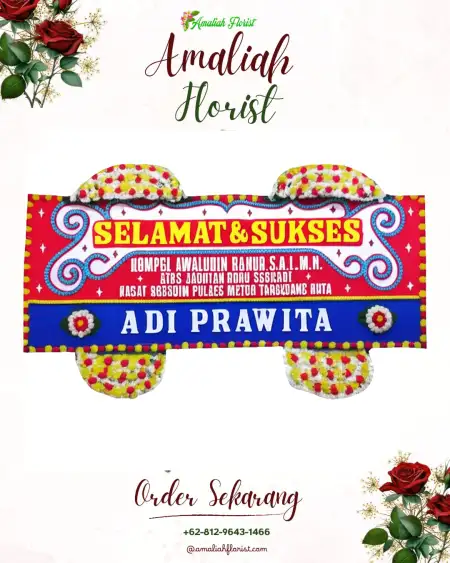 Papan Bunga Ucapan Selamat Tlogoharum